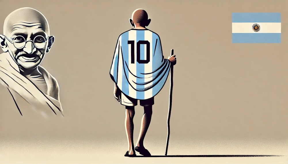 Lionel Messi Mahatma Gandhi